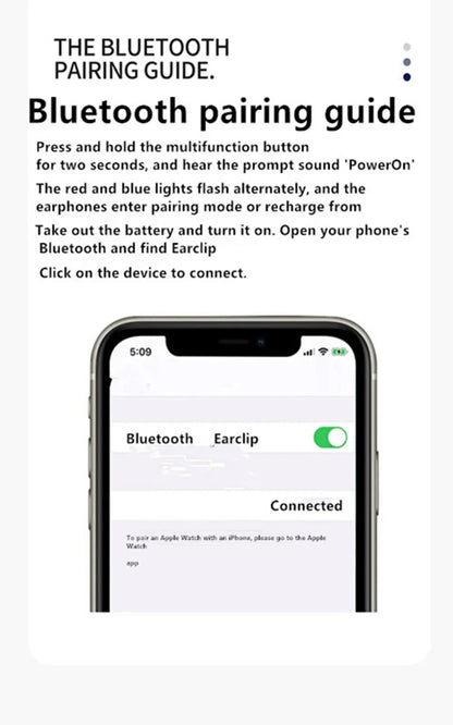 Fones de Ouvido  Condução Óssea Bluetooth com Microfone e Redução de Ruído