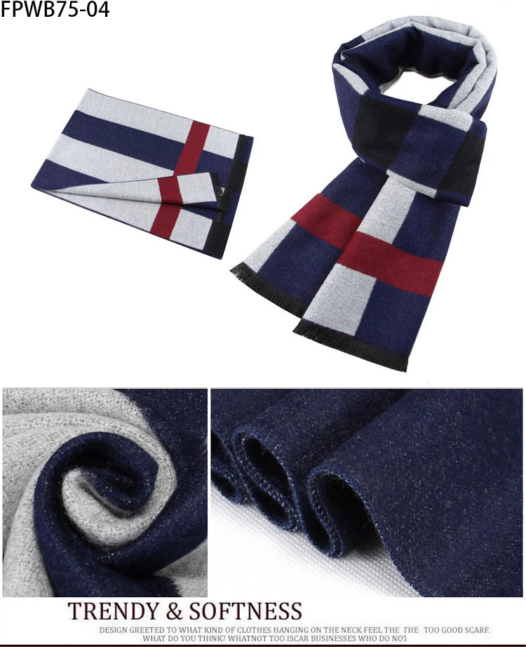Cachecol Masculino Xadrez — Estilo e Conforto para os Dias Frios
