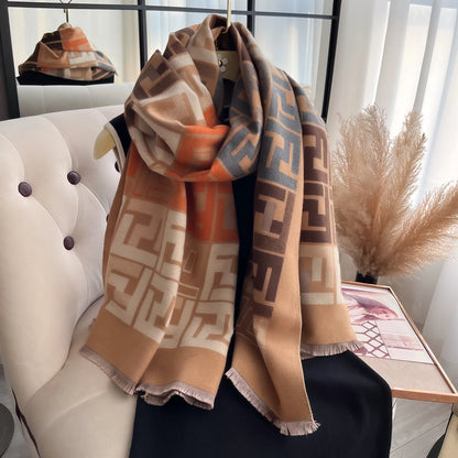 Cachecol Feminino Luxo – Dupla Face com Toque de Cashmere | Design Elegante