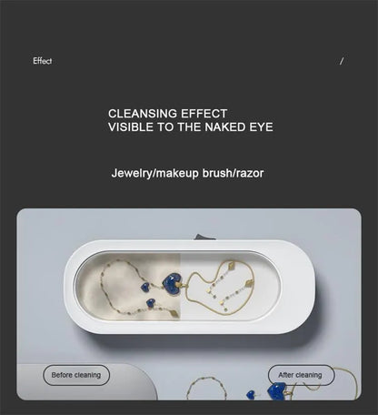 Máquina multifuncional de limpeza por vibração, limpeza de relógio, joias, dentes