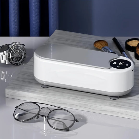 Máquina LimpaJoias e Óculos Ultrassônico 360° Portátil