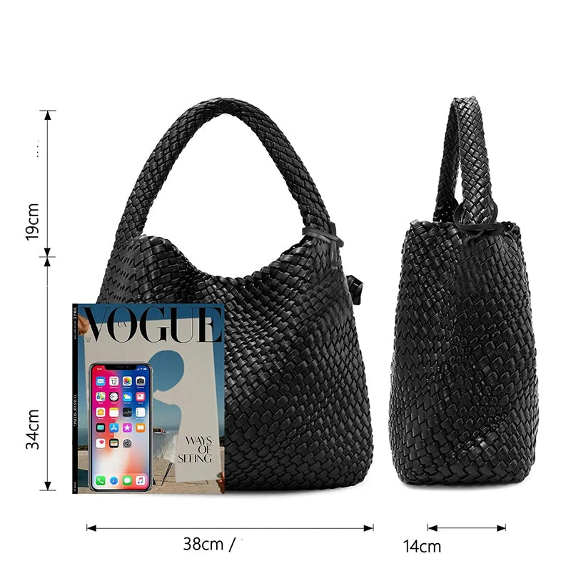 Bolsa Tote Trançada Grande