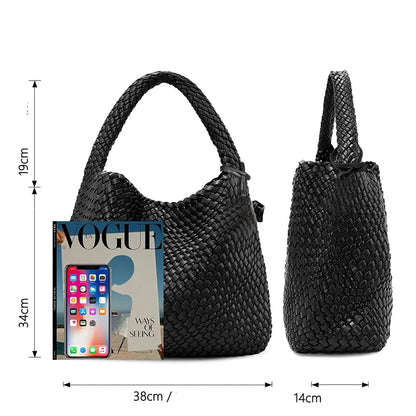 Bolsa Tote Trançada Grande