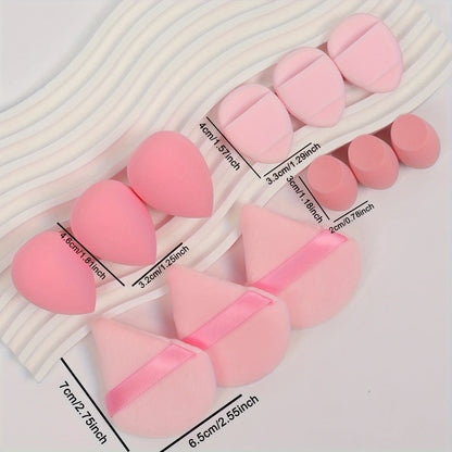 Conjunto de Esponjas Maquiagem 12 Peças
