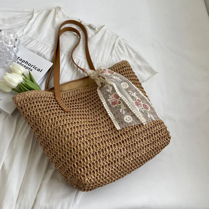 Bolsa Tote de Palha