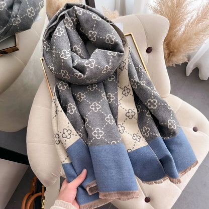Cachecol Pashmina  Luxo Inverno – Toque de Cashmere 185x65cm