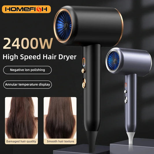 Secador de Cabelo Profissional  2400W Ions Negativos