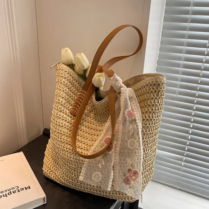 Bolsa Tote de Palha