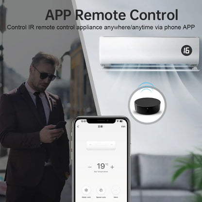 WiFi Smart Remote Control for Smart Home, Compatible with TV, Air Conditioner, Alexa and Google Home