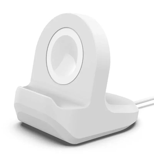 Suporte de Carga em Silicone para Apple Watch – Base Dock Compatível com Séries 1/2/3/4 (38mm, 40mm, 42mm, 44mm