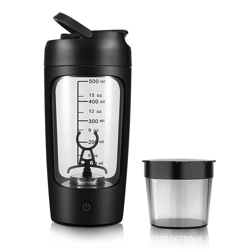 Copo Misturador Automático Portátil – 650ml, Recarregável, Ideal para Shakes de Proteína, Esportes e Fitness