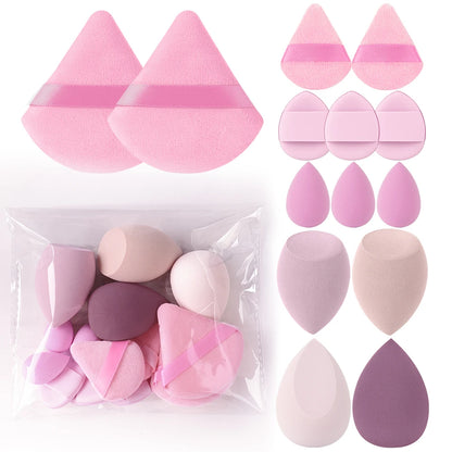 Conjunto Profissional de Pincéis Esponjas de Maquiagem