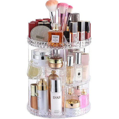 Organizador de Cosméticos Giratório Acrílico