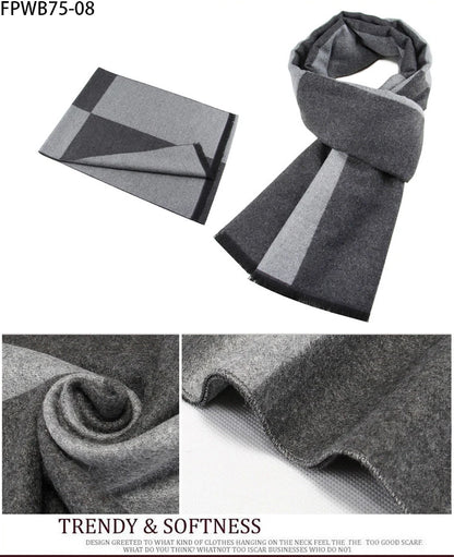 Cachecol Masculino Xadrez — Estilo e Conforto para os Dias Frios
