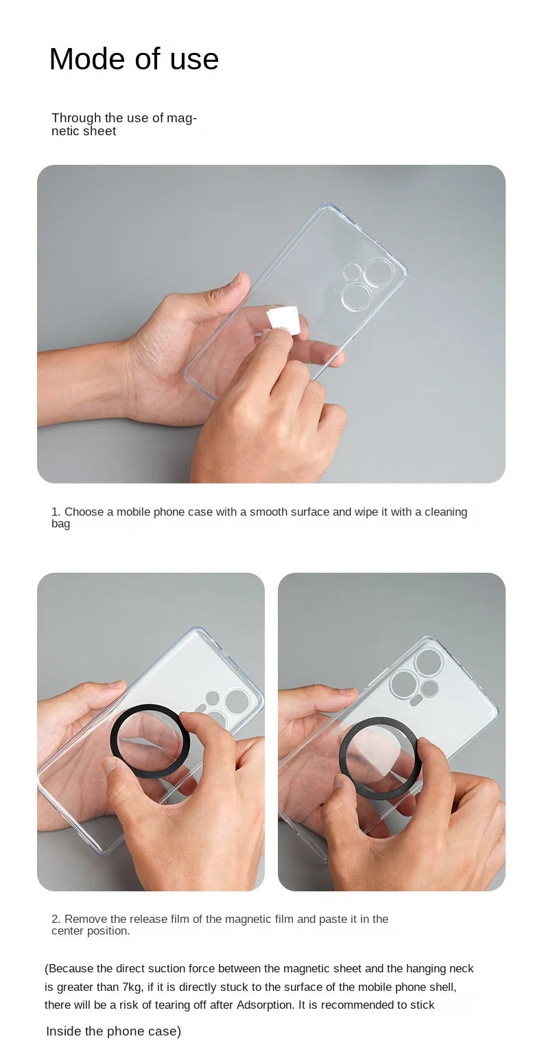 Suporte de Celular Magnético de Pescoço