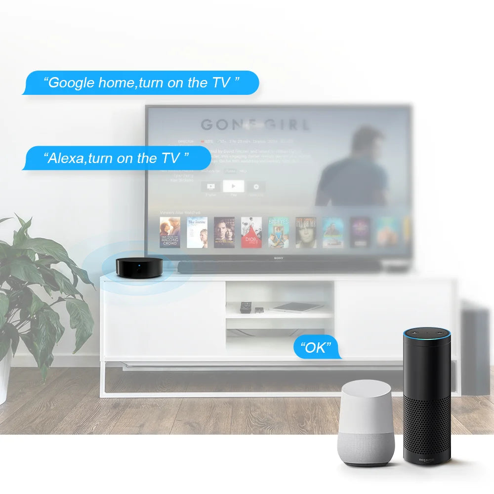 WiFi Smart Remote Control for Smart Home, Compatible with TV, Air Conditioner, Alexa and Google Home