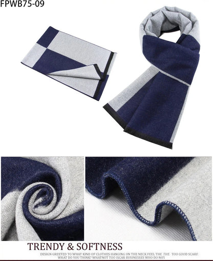 Cachecol Masculino Xadrez — Estilo e Conforto para os Dias Frios