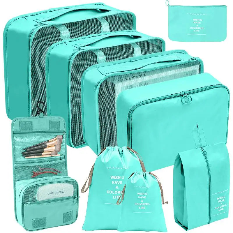 Conjunto de Organizadores de Viagem – 7/8/9/10 Peças, Arrumação para Mala, Bolsas