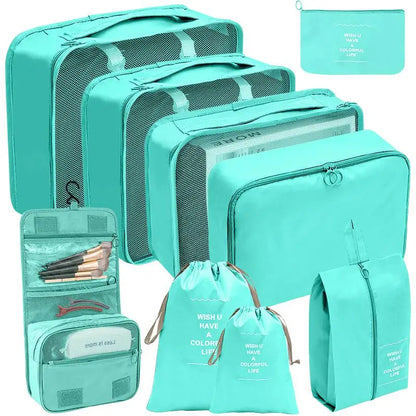 Conjunto de Organizadores de Viagem – 7/8/9/10 Peças, Arrumação para Mala, Bolsas