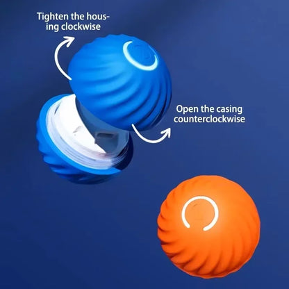 Smart Interactive Dog Ball – Automatic Moving, Rotating and Jumping Toy, USB Rechargeable