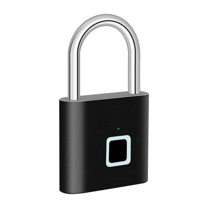 Cadeado Inteligente Biométrico – Desbloqueio por Impressão Digital, USB Recarregável, à Prova d’Água, Portátil e Antirroubo