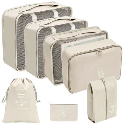 Conjunto de Organizadores de Viagem – 7/8/9/10 Peças, Arrumação para Mala, Bolsas