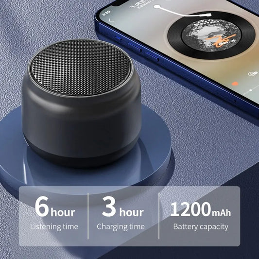 Alto-falante Bluetooth Portátil – Som Estéreo com Graves Potentes e Carregamento USB