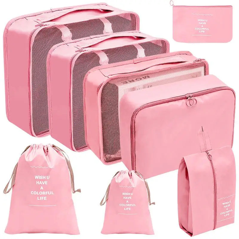 Conjunto de Organizadores de Viagem – 7/8/9/10 Peças, Arrumação para Mala, Bolsas