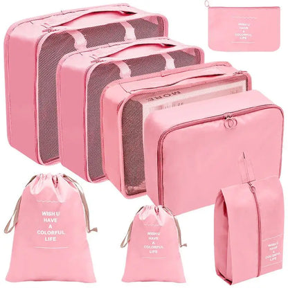 Conjunto de Organizadores de Viagem – 7/8/9/10 Peças, Arrumação para Mala, Bolsas