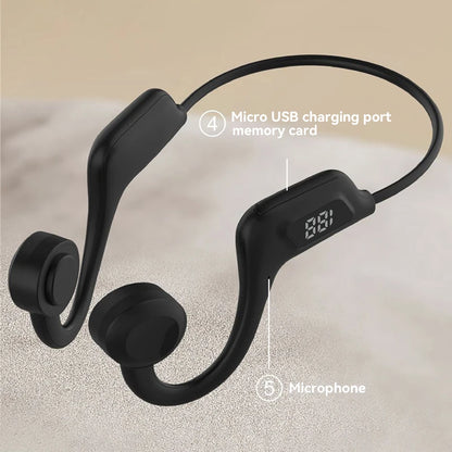 Fone de Ouvido Condução Óssea À Prova d’Água Microfone