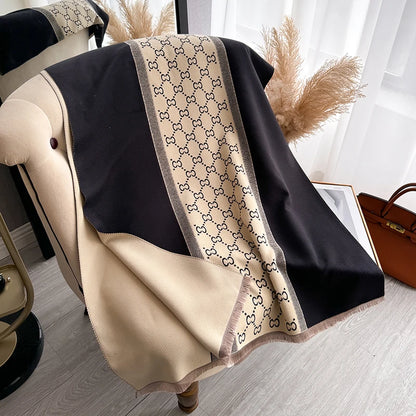 Cachecol Feminino Luxo Inverno – Pashmina  Manta com Toque de Cashmere