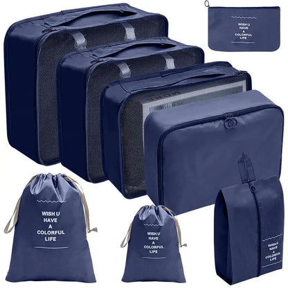 Conjunto de Organizadores de Viagem – 7/8/9/10 Peças, Arrumação para Mala, Bolsas