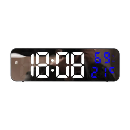 Relógio Digital Grande Temperatura e Umidade Parede Mesa
