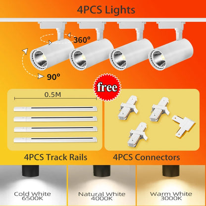 Luminária de Trilho LED – Conjunto Completo