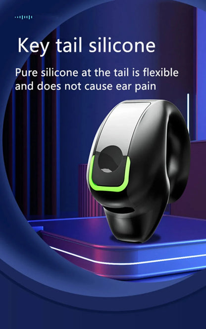 Fones de Ouvido  Condução Óssea Bluetooth com Microfone e Redução de Ruído