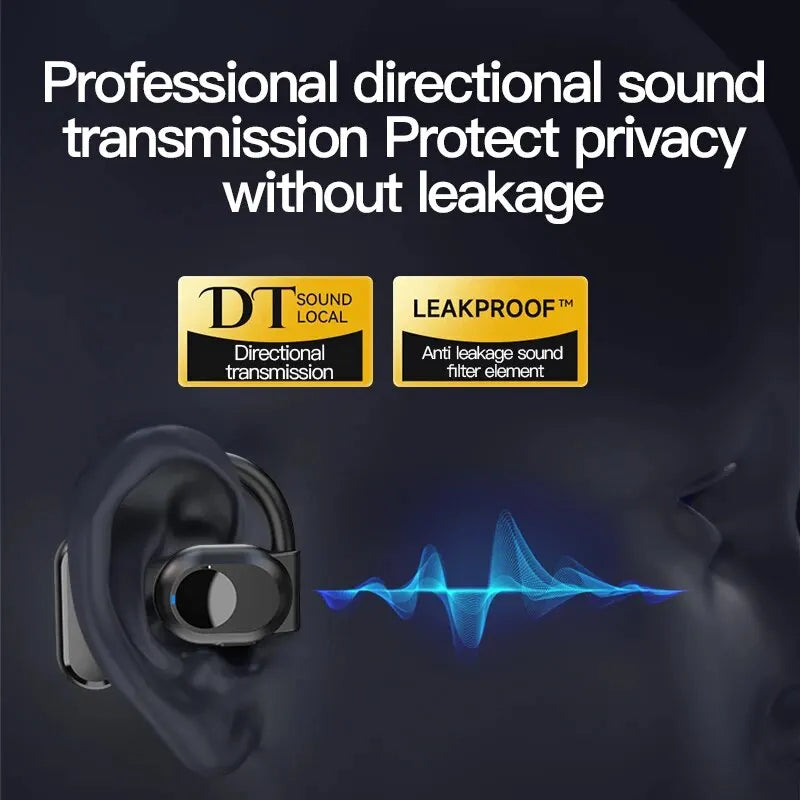 Bone Conduction Headphones Bluetooth Wireless Headphones with Mic Noise Cancelling and Handsfree