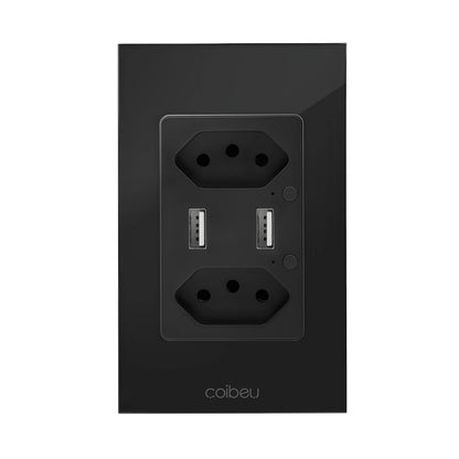 Interruptor Tomada inteligente touch wi fi com Neutro