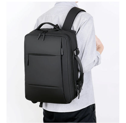 Mochila de Viagem e Trabalho – Impermeável, Expansível, com Porta USB e Compartimento para Notebook 15.6"moch