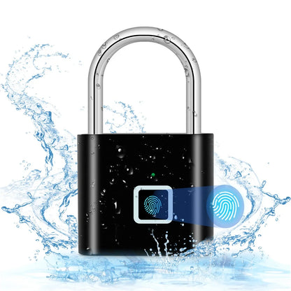 Cadeado Inteligente Biométrico – Desbloqueio por Impressão Digital, USB Recarregável, à Prova d’Água, Portátil e Antirroubo