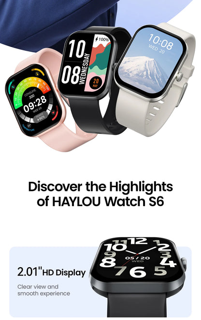 Smartwatch S6 Chamadas Bluetooth