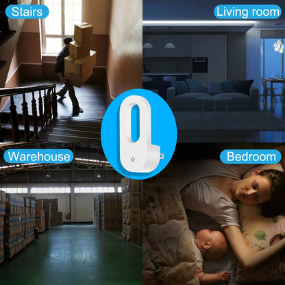 Luz noturna LED com sensor de presença tomada
