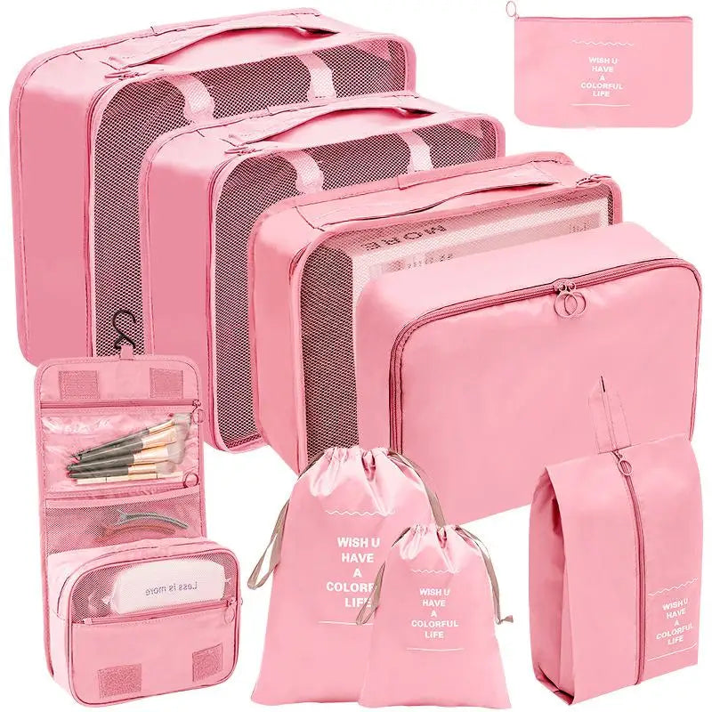 Conjunto de Organizadores de Viagem – 7/8/9/10 Peças, Arrumação para Mala, Bolsas