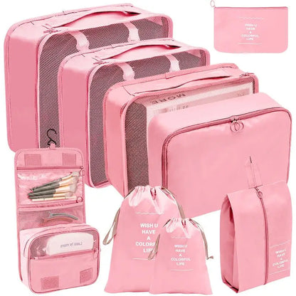 Conjunto de Organizadores de Viagem – 7/8/9/10 Peças, Arrumação para Mala, Bolsas