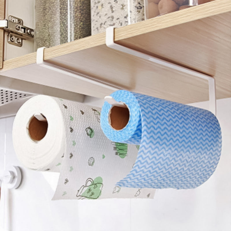 Suporte Organizador de Cozinha para Papel Toalha e Plástico Filmeorg