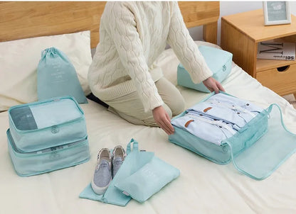 Conjunto de Organizadores de Viagem – 7/8/9/10 Peças, Arrumação para Mala, Bolsas