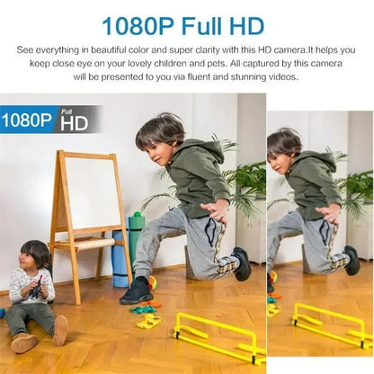 Câmera  1080P HD Wi-Fi Movimento Visão Noturna Sem Fio