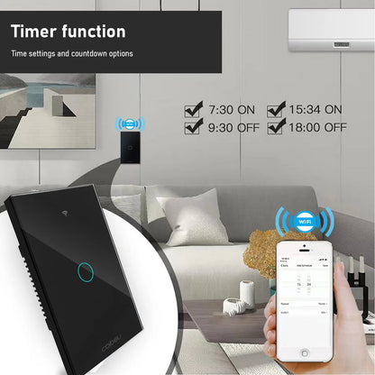 Interruptor Tomada inteligente touch wi fi com Neutro