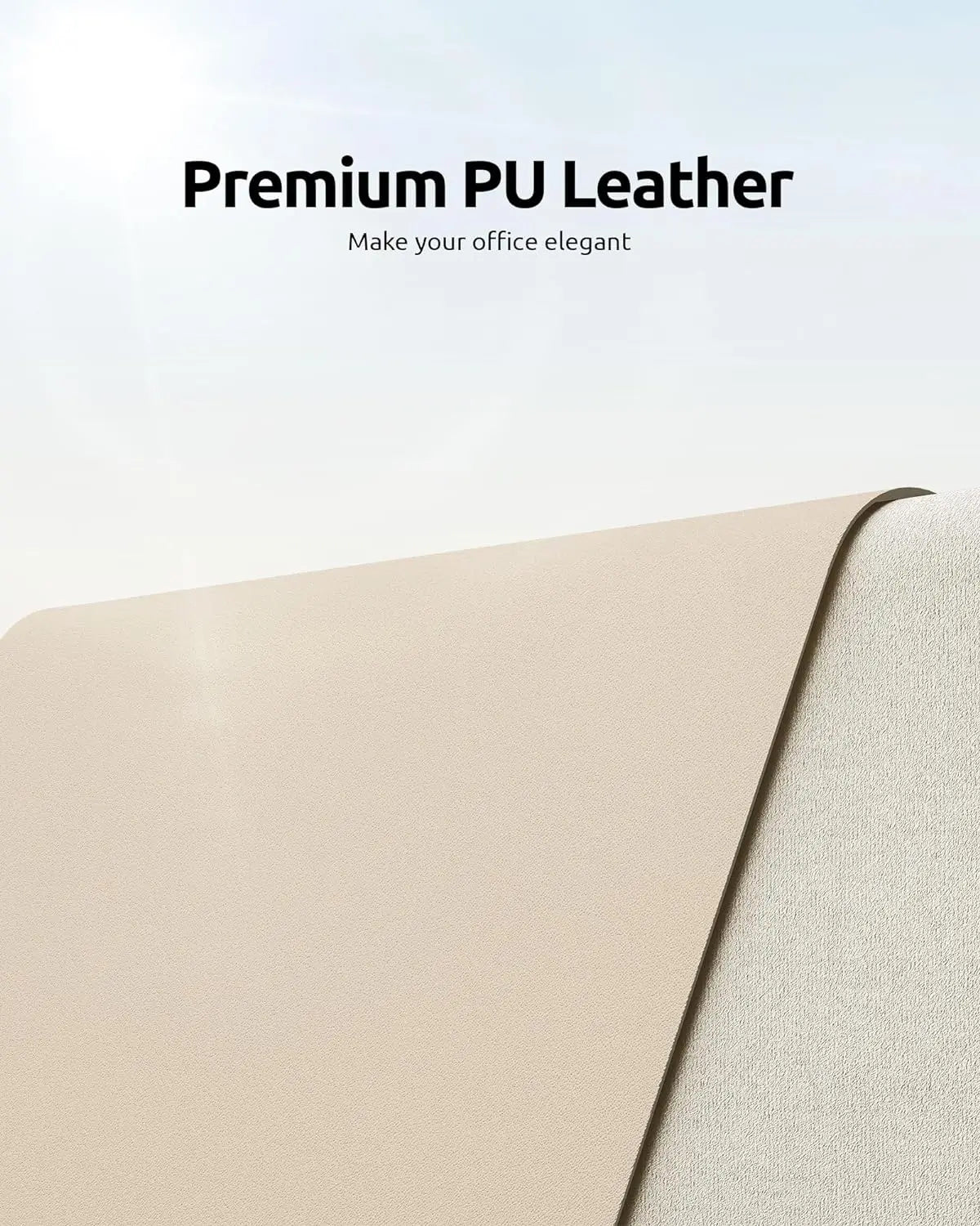 Grande Mouse Pad  Protetor de Mesa Couro PU