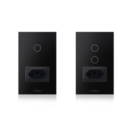 Interruptor Tomada inteligente touch wi fi com Neutro