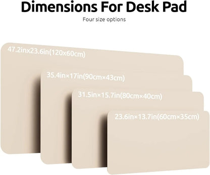 Grande Mouse Pad  Protetor de Mesa Couro PU